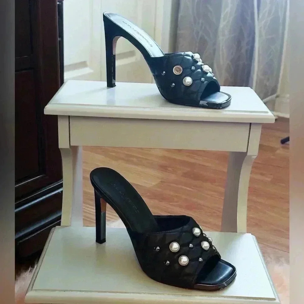 Karl Lagerfeld Studded Mule - Picture 7 of 8